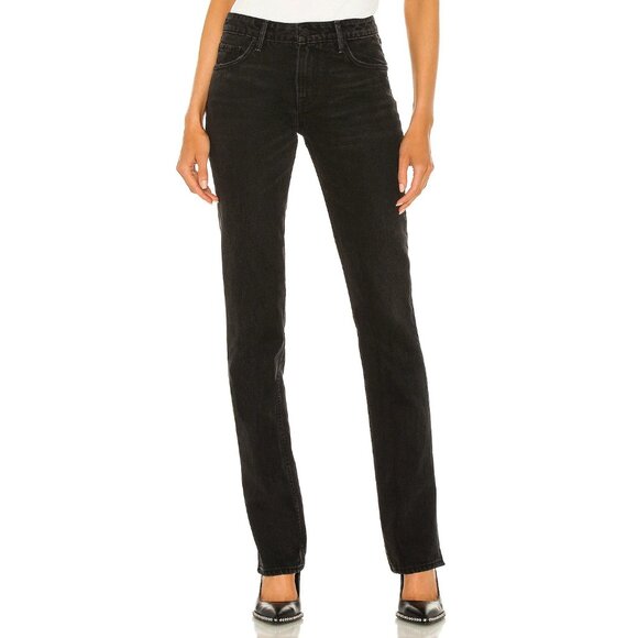 GRLFRND Hailey Low Rise Slim Boot Ankle Slit Jeans in Sunset Strip - Picture 2 of 7